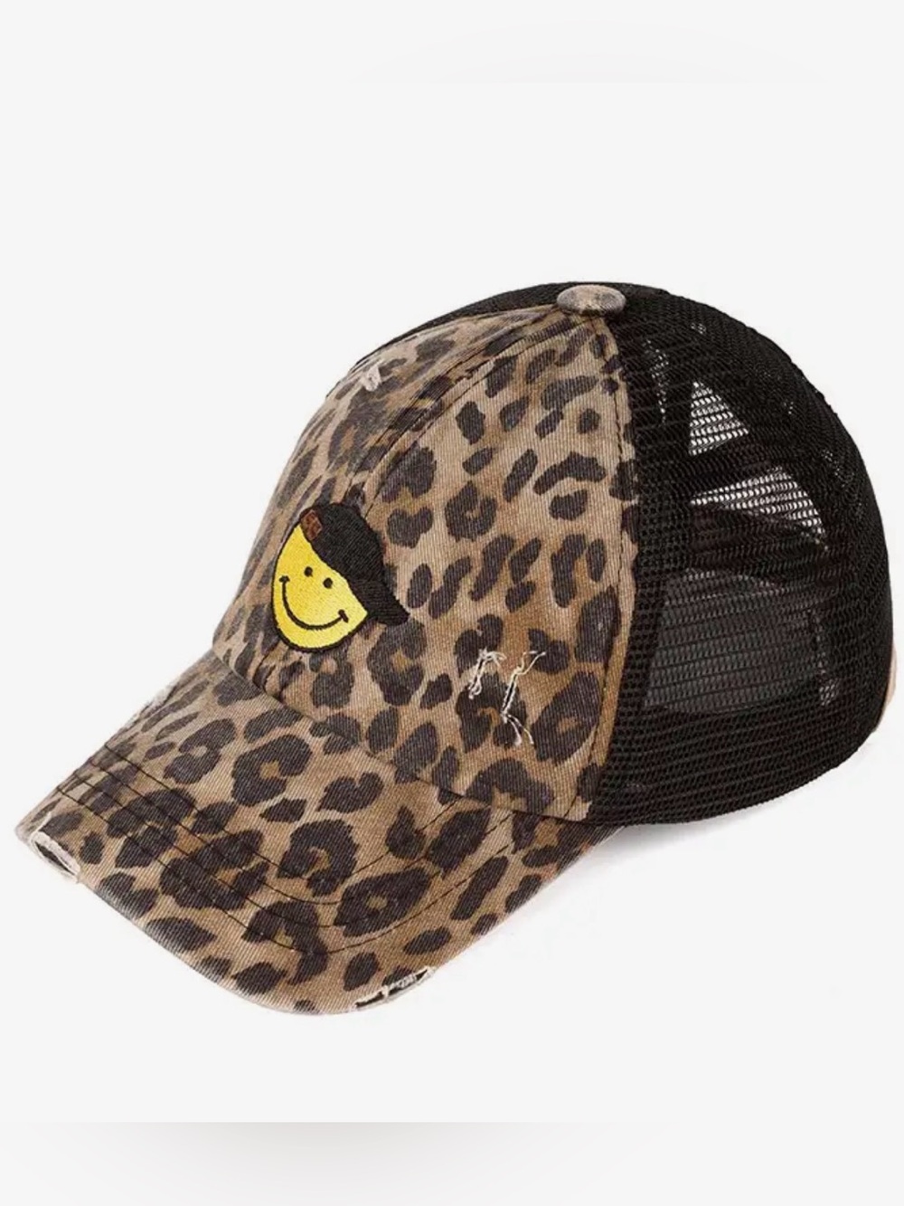 C.C. Boutique Kids Leopard Print Pony Tail Hat